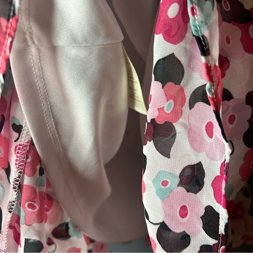Kate Spade Floral Pink and Black Kids Dress ruffle size 10 - Picture 8 of 12